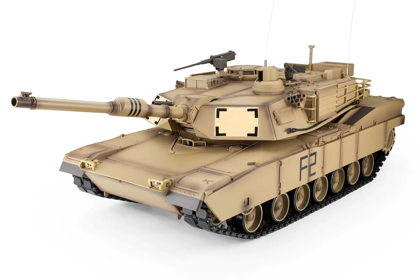 Heng Long USA M1A2 Abrams RC Tank Electric Tracked 1/16 Scale RTR