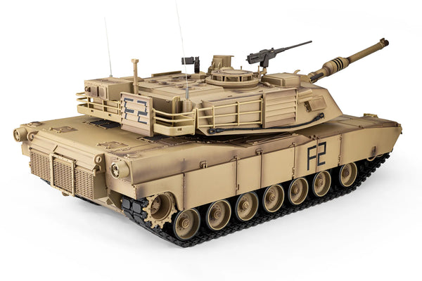 Heng Long USA M1A2 Abrams RC Tank Electric Tracked 1/16 Scale RTR
