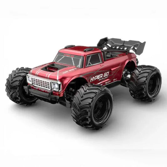 MJX RC HyperGo RC Monster Truck Electric Brushless 1/10 Scale RTR - Red
