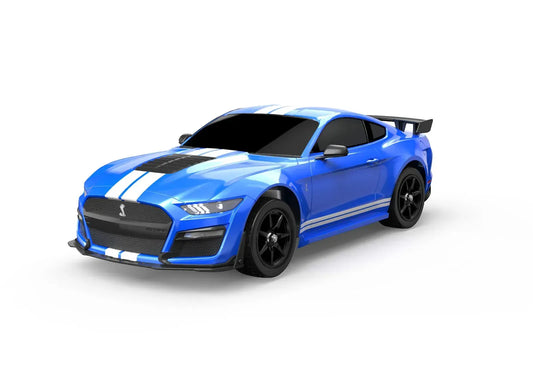 MJX RC Ford Mustang Shelby GT500 RC Car Electric Brushless 4WD 1/10 Scale RTR - Blue