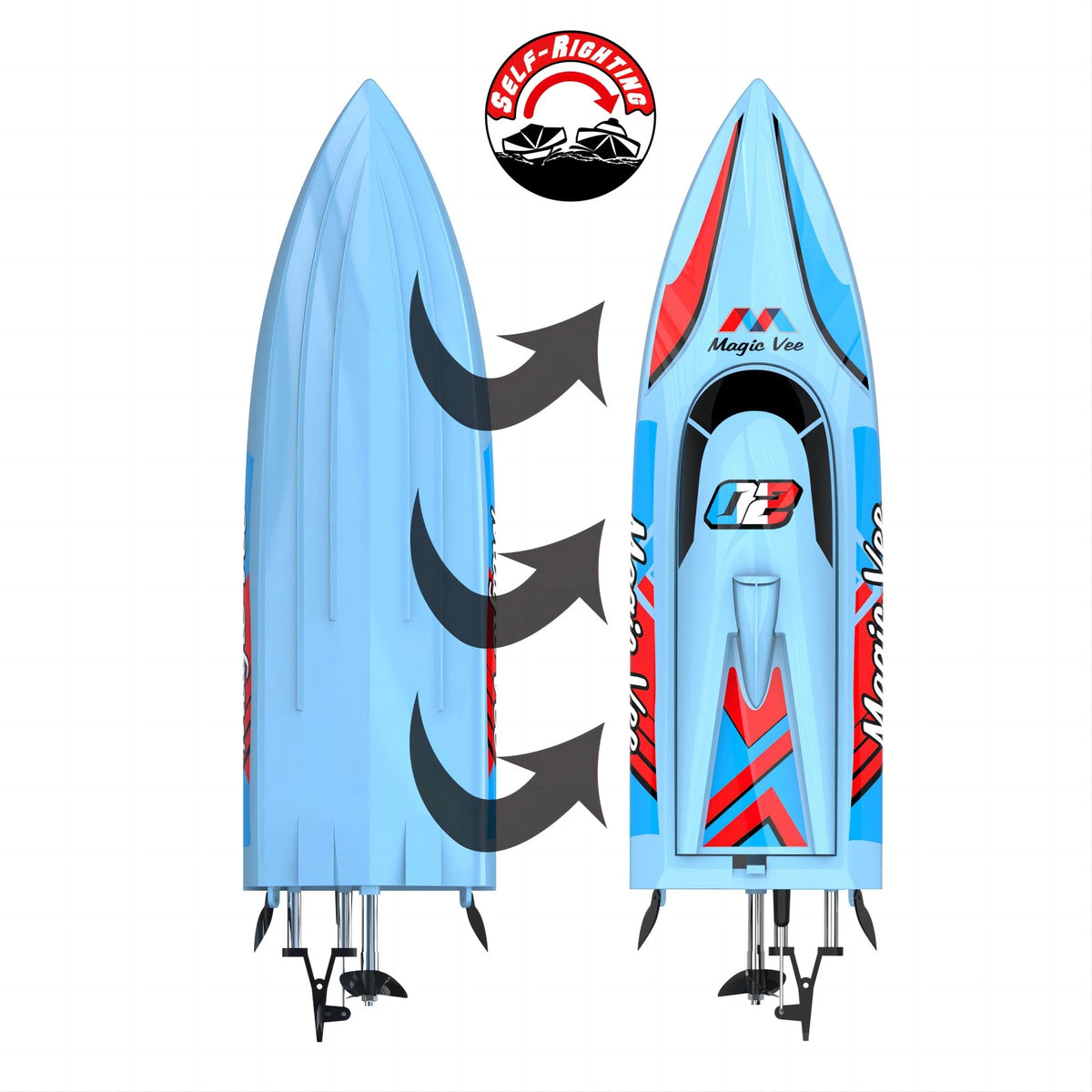 Joysway Magic Vee V6 270mm Brushed 20km/h RTR Speedboat