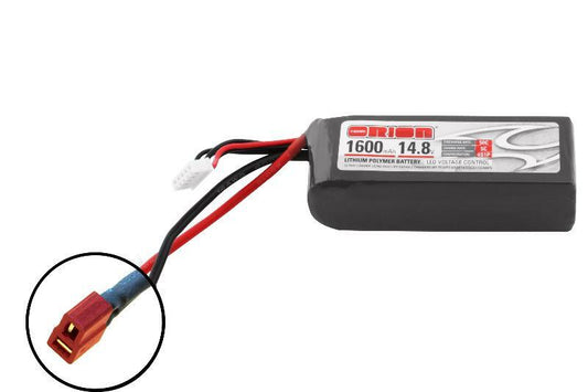 Team Orion 14.8v 1600mah 50C Lipo w/deans