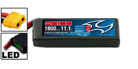 TEAM ORION 11.1v 1800mah 75C (XT60) - drone LiPo