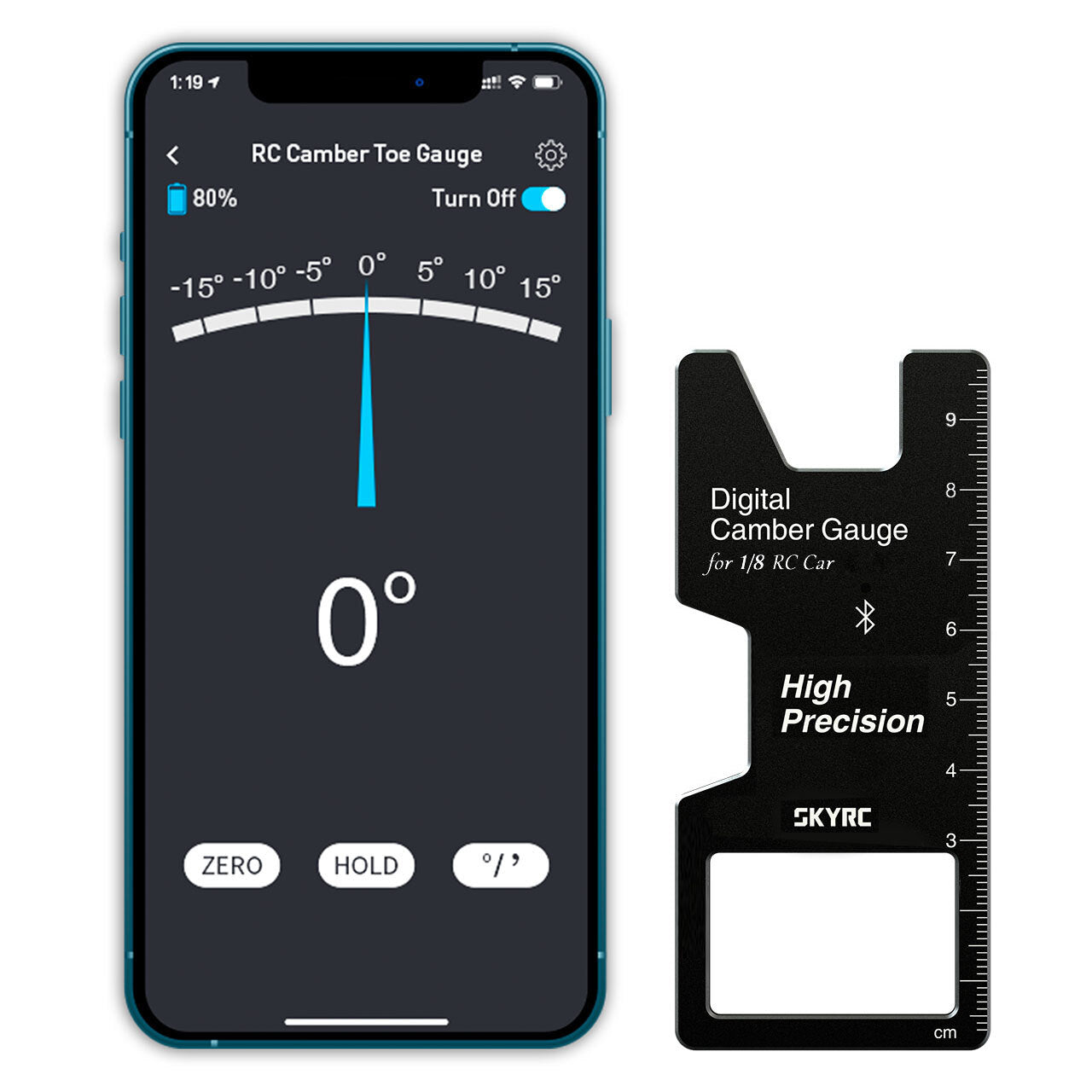 SKY RC CTG-015 Digital Camber Gauge for 1/8