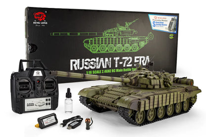 Heng Long Russian T-72 RTR RC Tank Electric Tracked 1/16 Scale RTR