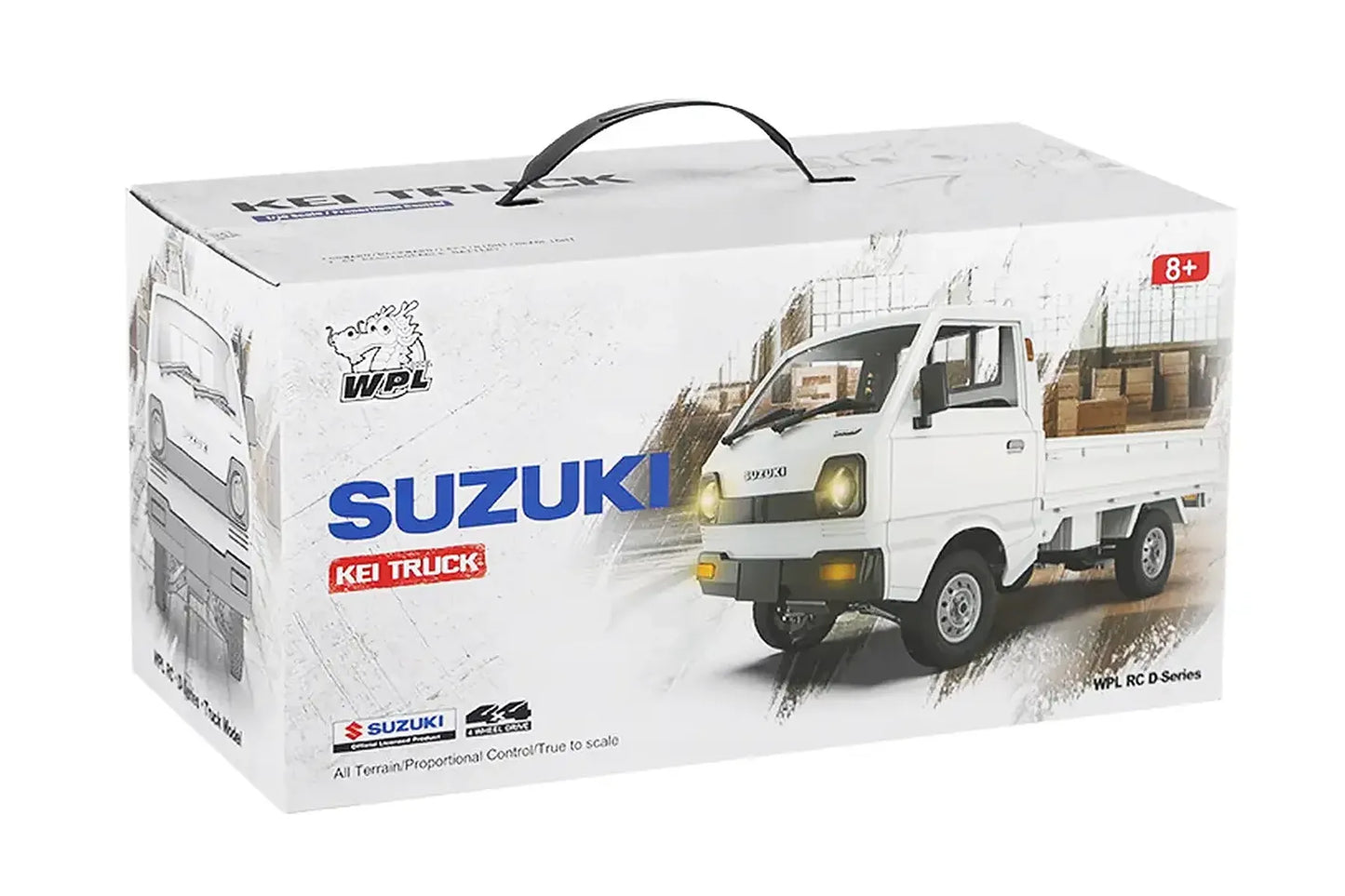 WPL D12 RC Drift Kei Truck Electric 2WD 1/10 Scale RTR - White