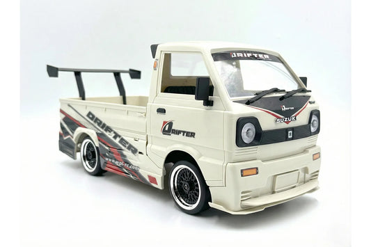 WPL D14S Suzuki RC Drift Kei Truck Electric Brushless 4WD 1/10 RTR - White
