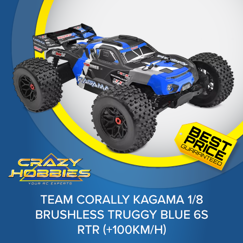 Team Corally KAGAMA 1/8 Brushless Truggy BLUE 6S RTR (+100KM/H) *IN STOCK*