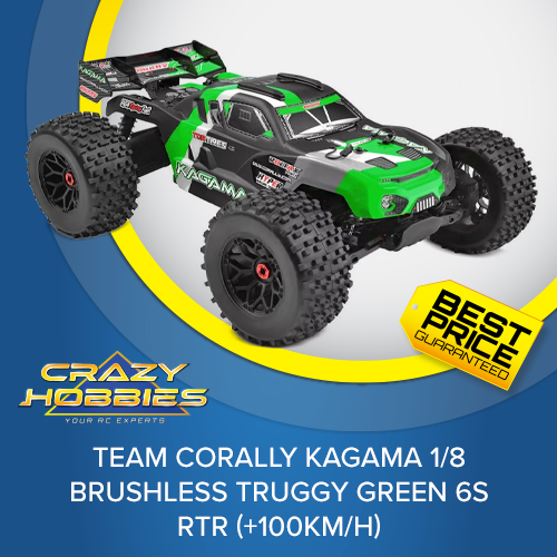 Team Corally KAGAMA 1/8 Brushless Truggy GREEN 6S RTR (+100KM/H) *SOLD OUT*