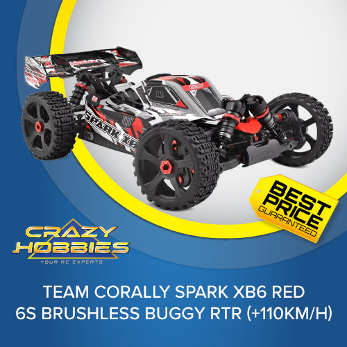 Team Corally SPARK XB6 RED 6S Brushless Buggy RTR (+110KM/H) *SOLD OUT*