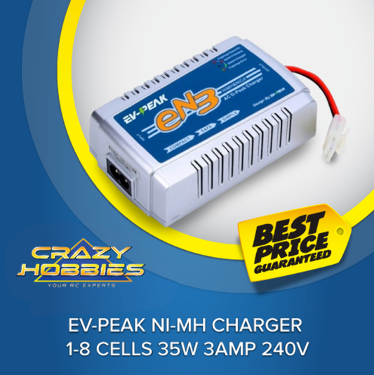 EV-PEAK NI-MH CHARGER 1-8 CELLS 35w 3AMP 240V