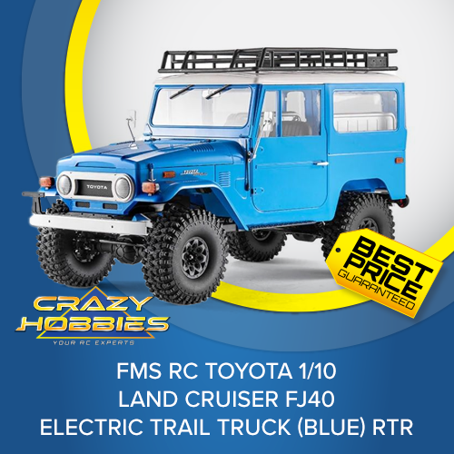 FMS RC Toyota 1/10 Land Cruiser FJ40 Electric Trail Truck (Blue) RTR *SOLD OUT*