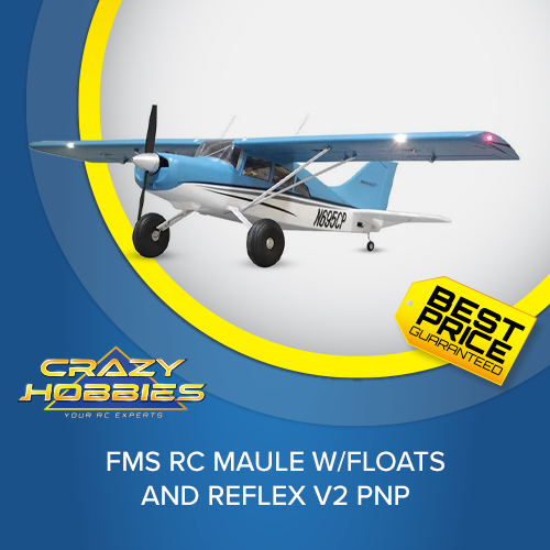 FMS RC MAULE W/FLOATS AND REFLEX V2 PNP *IN STOCK*
