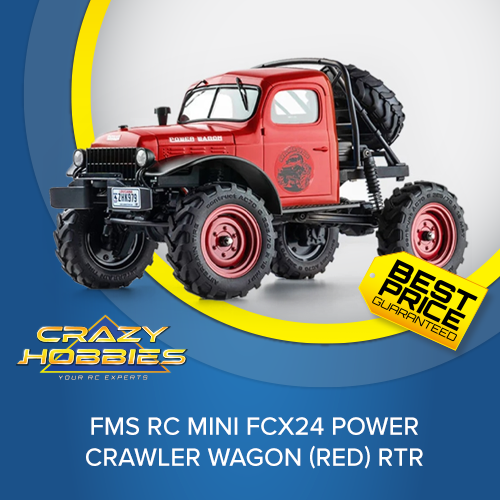 FMS RC MINI FCX24 Power Crawler Wagon (RED) RTR