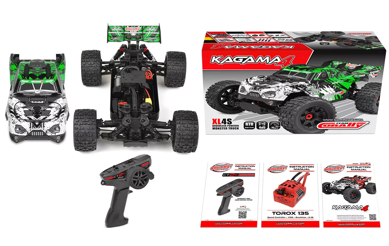 Team Corally  KAGAMA 4 Brushless Power 4S RTR Green (80Kph+) *IN STOCK*