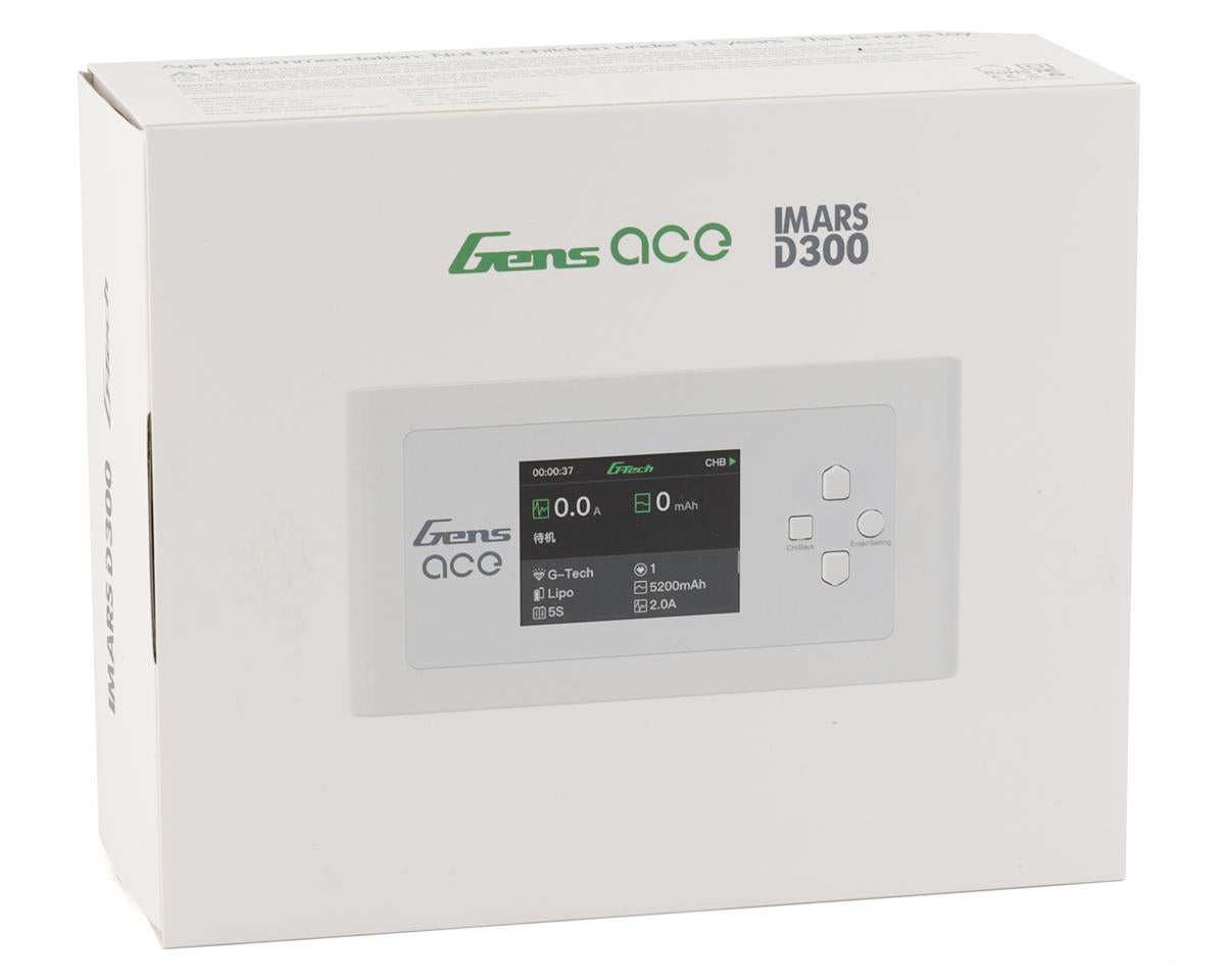 Gens Ace Imars D300 G-Tech Dual AC/DC Charger (6S/16A) (White) *IN STOCK*