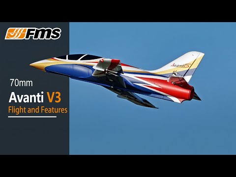 FMS RC EDF Avanti 70mm V3 PLANE PNP *IN STOCK*