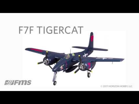 FMS RC F7F Tigercat 1700mm PNP with Reflex, Blue PLANE *IN STOCK*