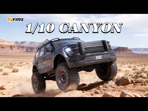 FMS Canyon RS 1/10 4WD Rock Crawler (BLACK) RTR *IN STOCK*