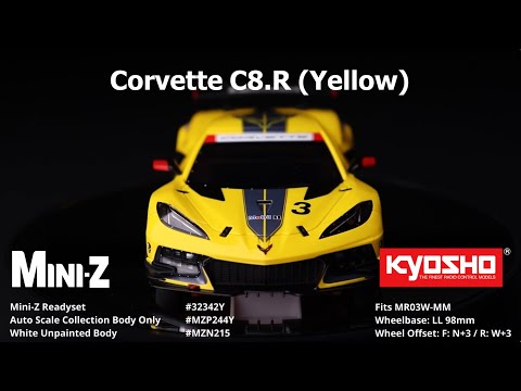 Kyosho Mini-Z RWD w/Corvette C8.R (Yellow) RTR *IN STOCK*