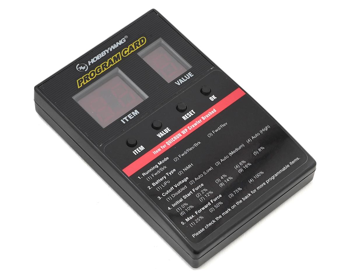 Hobbywing QuicRun Waterproof 1080 Brushed Crawling ESC (2-3S)