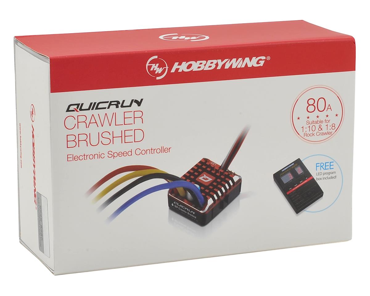 Hobbywing QuicRun Waterproof 1080 Brushed Crawling ESC (2-3S)