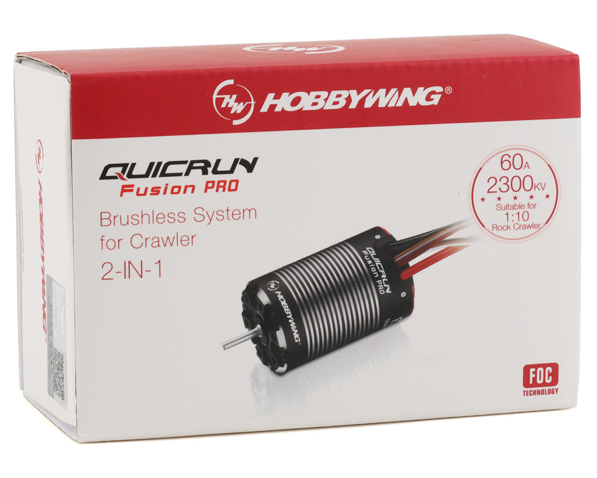 Hobbywing QuicRun Fusion Pro 2-in-1 ESC & Motor System (2300Kv) *IN STOCK*