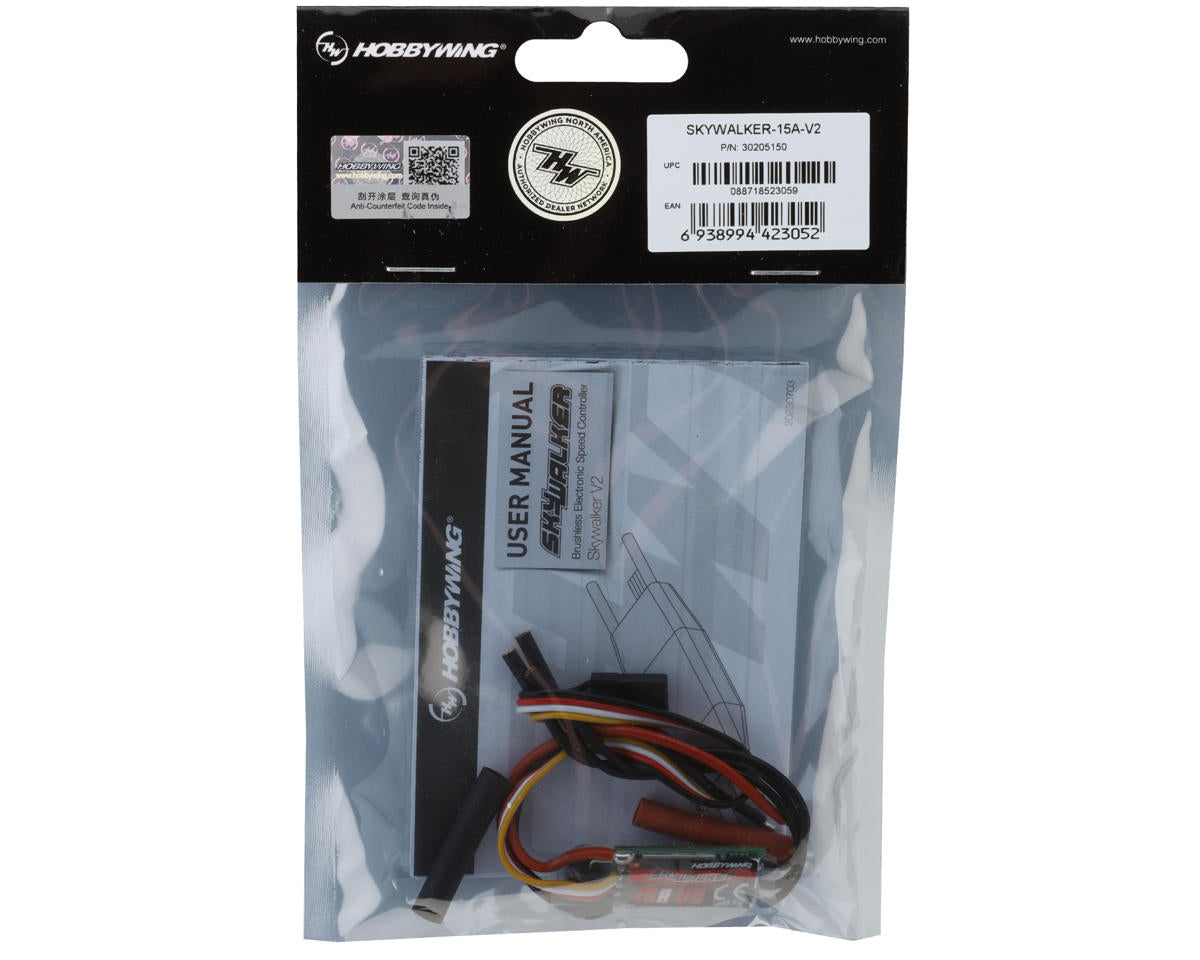 Hobbywing Skywalker V2 15Amp Brushless ESC