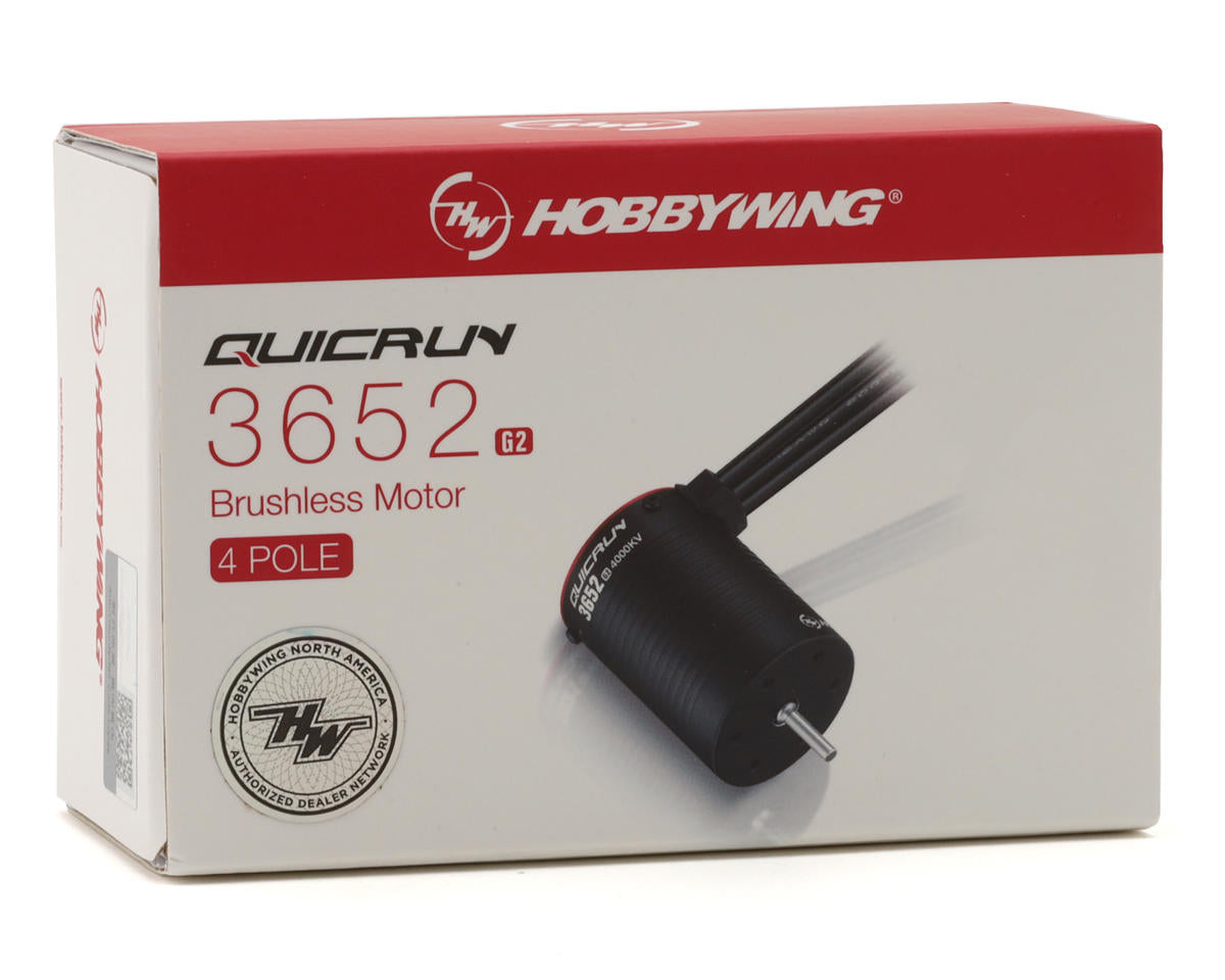 Hobbywing QuicRun 3652SL G2 Sensorless Brushless Motor (5400KV)