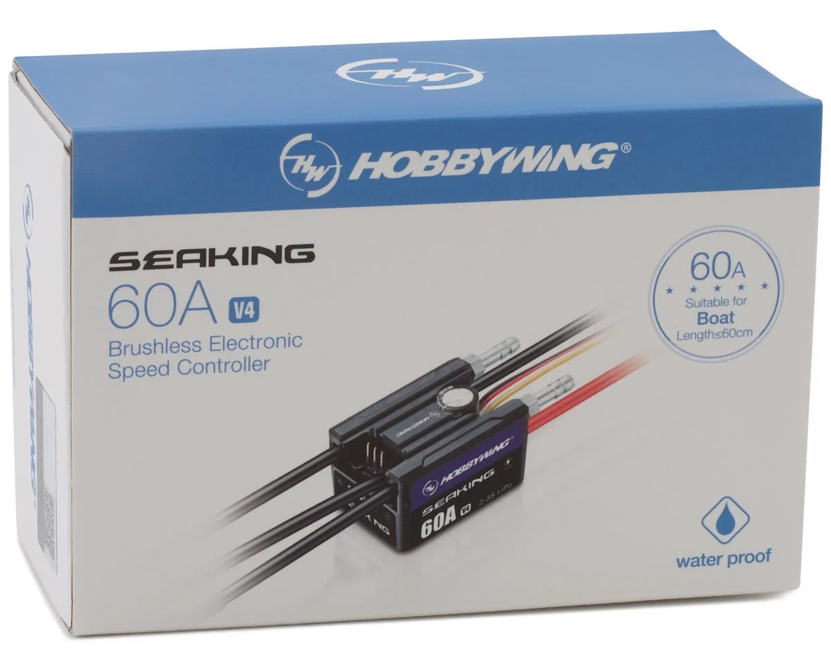 Hobbywing SeaKing 60A V4 Brushless Marine ESC