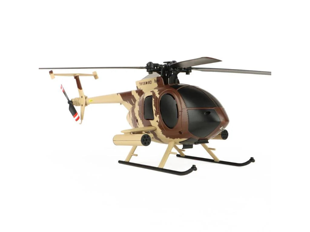 Twister MD 500 Scale 250 Helicopter with 6 Axis Stabilisation/Altitude Hold (Brown/Sand)