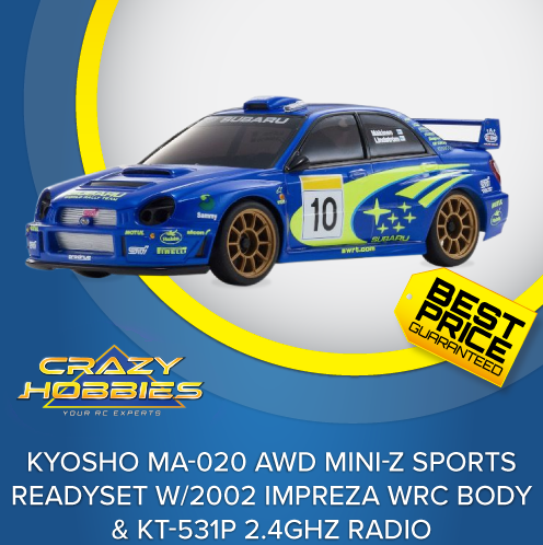Kyosho MA-020 AWD Mini-Z 2002 Impreza WRC RTR *SOLD OUT*