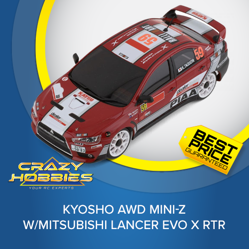 Kyosho AWD Mini-Z w/Mitsubishi Lancer Evo X RTR *SOLD OUT*