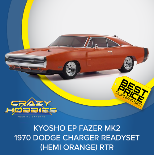 Kyosho EP Fazer Mk2 1970 Dodge Charger ReadySet (Hemi Orange) RTR