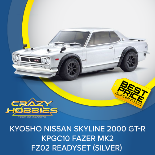 Kyosho Nissan Skyline 2000 GT-R KPGC10 (Silver) RTR *SOLD OUT*