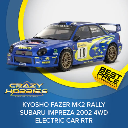 Kyosho Fazer Mk2 FZ02-R 2002 Subaru Impreza STI WRC 1/10 Electric RTR *SOLD OUT*