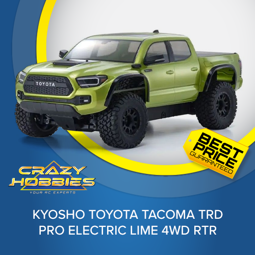 KYOSHO TOYOTA TACOMA TRD PRO ELECTRIC LIME 4WD RT