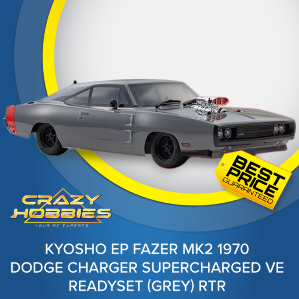 Kyosho EP Fazer 1970 Dodge SuperCharged VE (Grey) RTR *SOLD OUT*