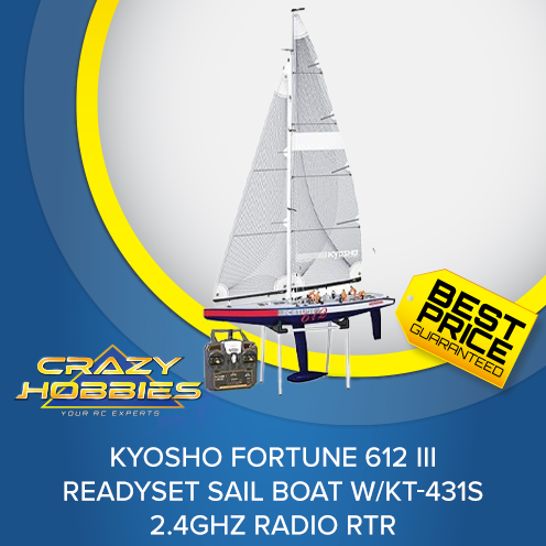 Kyosho Fortune 612 III ReadySet Sail Boat RTR *IN STOCK*