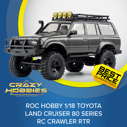 FMS FCX18 Toyota LC 80 Micro Trail Truck (Grey) RTR *IN STOCK*