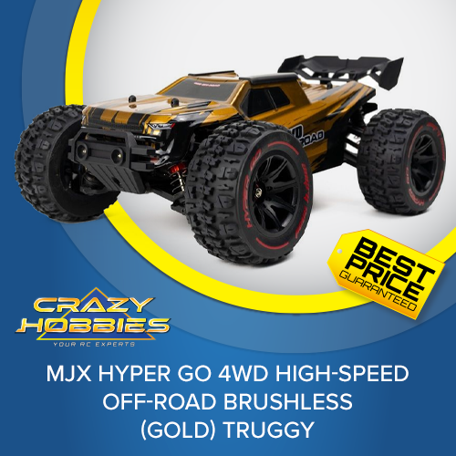 MJX HYPER GO 4WD HIGH-SPEED OFF-ROAD BRUSHLESS (GOLD) TRUGGY *IN STOCK*