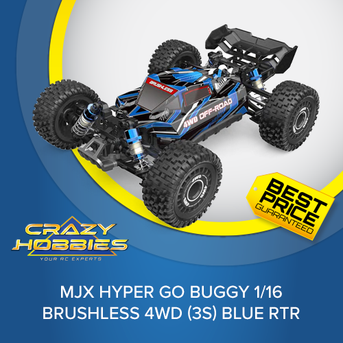 MJX HYPER GO BUGGY 1/16 BRUSHLESS 4WD (3S) BLUE RTR