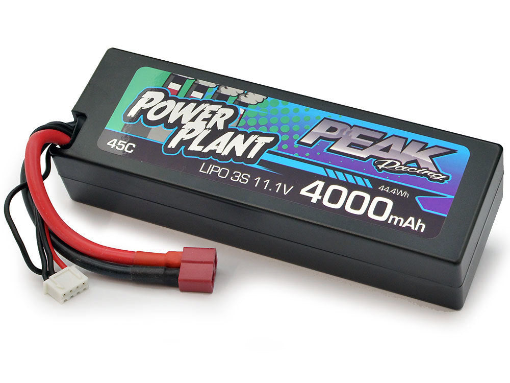 Peak Racing 3S Lipo 4000MAH 11.1V 45C (Deans Plug)