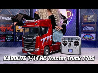 KABOLITE 1/14 RC Tractor Truck Painted Assembled 770S With Light Sound RTR