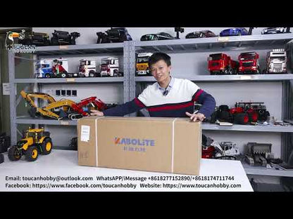 Kabolite 1/14 Scale 4X4 RC Tractor Truck 3Axles AWD W/ Electric Lifting Hopper Dump Trailer Tipper