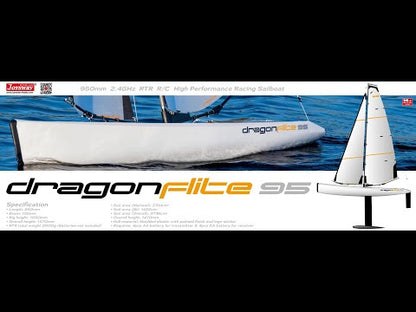 Joysway Dragon Flite 95 V3 (DF95) Racing Sailboat 950mm w/ Flysky i6 RTR