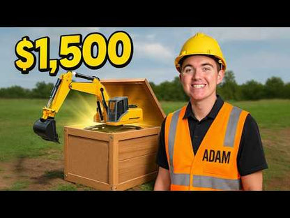 Kabolite K961 RC Excavator Electric Tracked 1/18 Scale RTR - Yellow