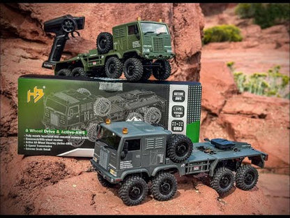 Hobby Plus CR-18P Terranaut 8X8 AWS RC Rock Crawler Electric 8WD 1/18 Scale RTR - Grey