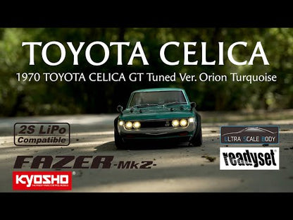 KYOSHO FAZER Mk2 FZ02 Series Readyset 1970 TOYOTA CELICA GT Tuned Ver. Orion Turquoise