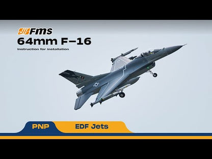 FMS 64mm EDF F-16 Grey RTF w/Reflex V3 Mode 2